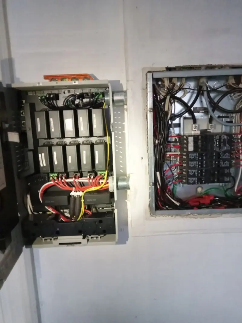 Electrical panel upgrade completed for Security Camera Wiring in Ripley